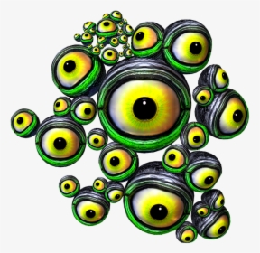 Monster Cartoon Eyeballs , Png Download - Cartoon Eyes Creature, Transparent Png, Transparent PNG