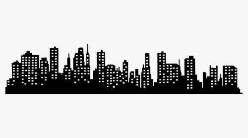 Transparent Skyline Silhouette Png - Cityscape Transparent, Png Download, Transparent PNG