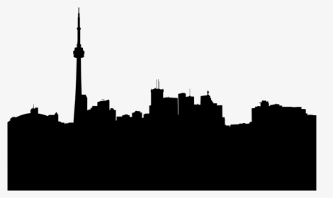Toronto Canada Cityscape Skyline Silhouette - Toronto Skyline Silhouette Png, Transparent Png, Transparent PNG