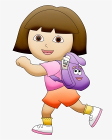 Dora The Explorer Clip Art - Dora Cartoon Character, HD Png Download, Transparent PNG