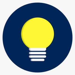 Light, Bulb, Flat, Idea, Lightbulb, Lamp, Energy - Circle, HD Png Download, Transparent PNG