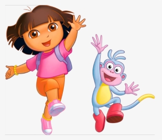 Dora The Explorer And Monkey, HD Png Download, Transparent PNG