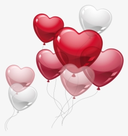 Cute Hearts Png - Happy Birthday Heart Balloons, Transparent Png, Transparent PNG