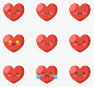 Heart Emoticons - Clipart Vector Dates, HD Png Download, Transparent PNG