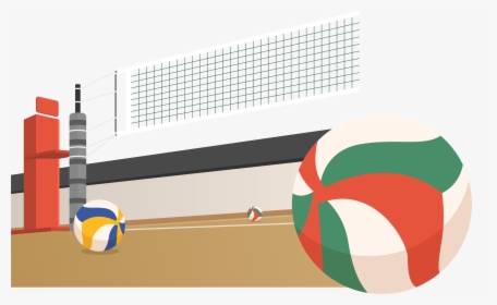 Beach Volleyball Sport Transprent - 排球 場 素材, HD Png Download, Transparent PNG