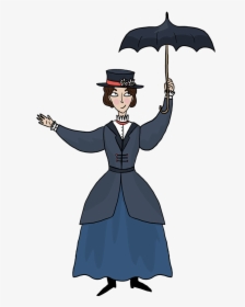 Transparent Mary Poppins Png - Cartoon Mary Poppins, Png Download, Transparent PNG