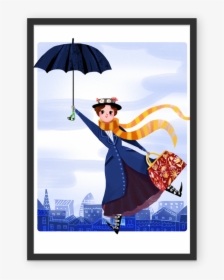 Mary Poppins Artist Illustration Illustrator - Mary Poppins Art, HD Png Download, Transparent PNG