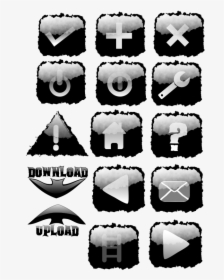 Black Torn Ed Buttons Svg Clip Arts - Clip Art, HD Png Download, Transparent PNG