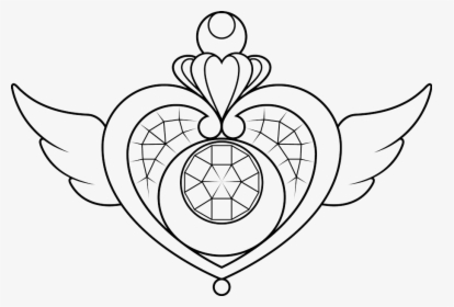 Full Moon Vector Lineart - Easy Sailor Moon Drawing, HD Png Download, Transparent PNG