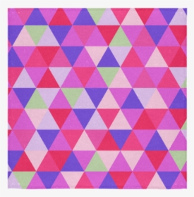Pink Geometric Triangle Pattern Square Towel 13“x13” - Patchwork, HD Png Download, Transparent PNG