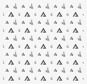 Pattern, Black, And, White, Font, Design, Line, Triangle, - Triangle, HD Png Download, Transparent PNG