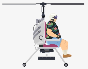 Helicopter Man - Happy Wheels Lawnmower Man, HD Png Download, Transparent PNG