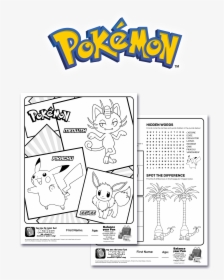 Coloring And Activity Sheets - Pokemon, HD Png Download, Transparent PNG