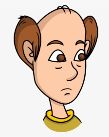 Bald Man - Bald Head Clipart Sketch, HD Png Download, Transparent PNG