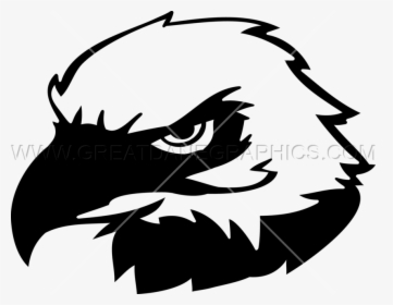 Bald Eagle Clip Art - Black And White Eagle Head, HD Png Download, Transparent PNG
