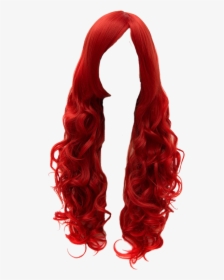 Red Hair Wig Transparent, HD Png Download, Transparent PNG
