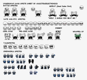 Transparent Sans Sprite Png - Sans Face Sprite Sheet, Png Download ...