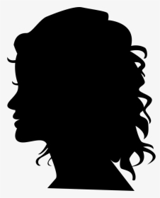 Woman Silhouette Head Side View - Head Black Woman Silhouette, HD Png Download, Transparent PNG