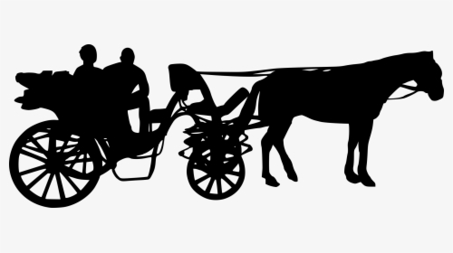 Horse And Buggy Carriage Horse-drawn Vehicle Image - Horse Drawn Carriage Silhouette Png, Transparent Png, Transparent PNG