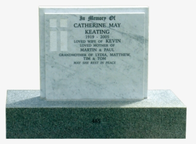 L9 Carrara Marble Headstone Image - Memorial, HD Png Download, Transparent PNG