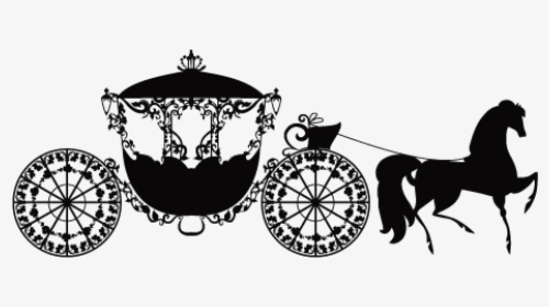 Horse-drawn Vehicle Carriage Stock Photography - Carriage Silhouette Vector, HD Png Download, Transparent PNG