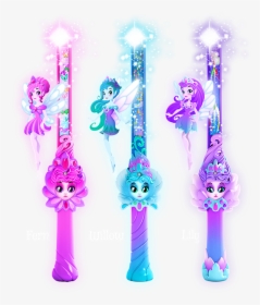 Wizard Wand Logo - Dragons Fairies And Wizards Fairy Wand, HD Png Download, Transparent PNG