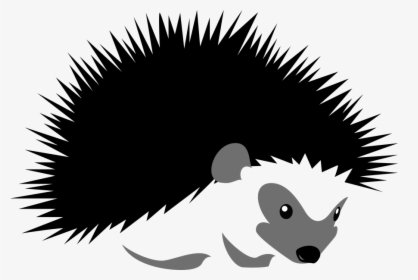Clip Art Hedgehog Stock Illustration Silhouette - Cartoon Hedgehog Silhouette, HD Png Download, Transparent PNG