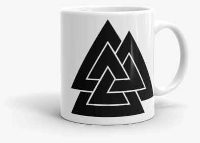 Valknut Coffee Mug - Norse Runes Png, Transparent Png, Transparent PNG
