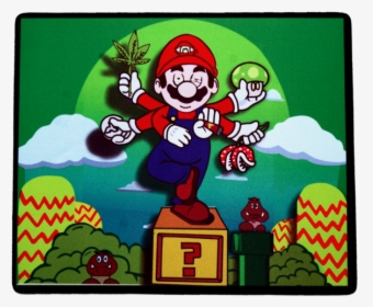 G - O - D Mario - Cartoon, HD Png Download, Transparent PNG