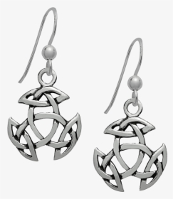 Triquetra Knot Earrings Wicca Spiritual Inspired Earrings - Earrings, HD Png Download, Transparent PNG