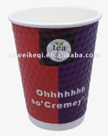 Hot Insulated Double Wall Ripple Paper Coffee Cup, - Cup, HD Png Download, Transparent PNG