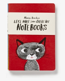 Let S Make Some Great Art Notebook Marion Deuchars - Tabby Cat, HD Png Download, Transparent PNG