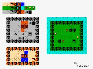 Zelda 8 Bit Tileset , Png Download - 8 Bit Zelda Tileset, Transparent Png, Transparent PNG