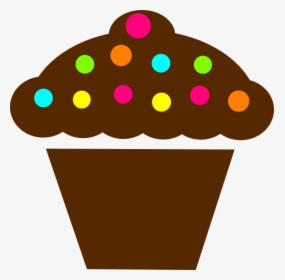 Polka Dot Cupcake Clip Art At Clipart Library - Polka Dot Cupcake Clip Art, HD Png Download, Transparent PNG