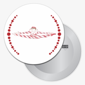 Peppermint Candy Cane Button / Magnet - Dance Button And Pin, HD Png Download, Transparent PNG
