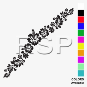 Hibiscus Flower Tattoo , Png Download - Graphic Design, Transparent Png, Transparent PNG