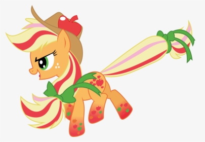 Rainbow Power Applejack By Whizzball2 D7i1rtq - My Little Pony Applejack Power, HD Png Download, Transparent PNG
