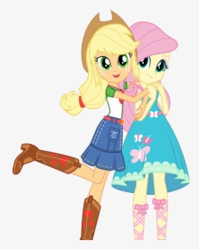 Clothes Equestria Girls - My Little Pony Applejack And Fluttershy, HD Png Download, Transparent PNG