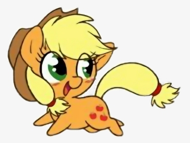 #applejack #pony #chibi #kawaii #mlp #mylittlepony - De My Little Pony Kawaii, HD Png Download, Transparent PNG