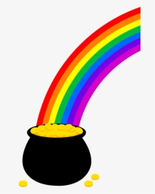 Pot Of Gold With Rainbow, HD Png Download, Transparent PNG