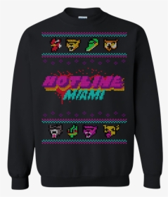 Christmas Sweater Hotline Miami Crewneck Sweatshirt - Hotline Miami Christmas Sweater, HD Png Download, Transparent PNG