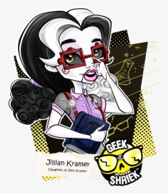 Geek Shriek Jillian Kramer - Monster High Catty Noir Geek Shriek, HD Png Download, Transparent PNG