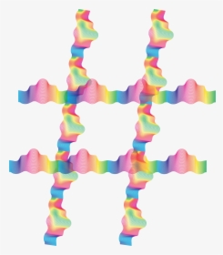 Rainbow Guilloche Hashtag No Background Clip Arts - Hashtag No Back Ground, HD Png Download, Transparent PNG