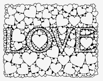 Love Theme Colouring Pages, HD Png Download, Transparent PNG