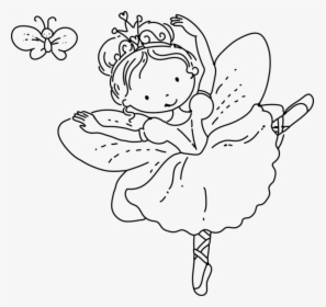 Fairy Princess Coloring Pages - Princess Coloring Pages Png, Transparent Png, Transparent PNG