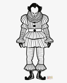 Pennywise Full Body Drawing, HD Png Download, Transparent PNG