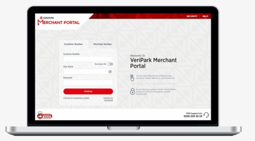 Veripark Merchant Portal Screen - Bank Portal, HD Png Download, Transparent PNG
