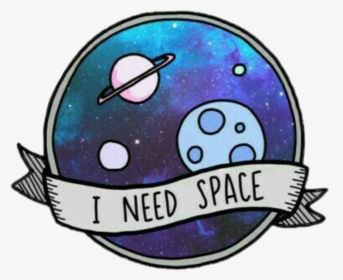 #space #weltraum #ineedspace #myspace - Space Stickers, HD Png Download, Transparent PNG