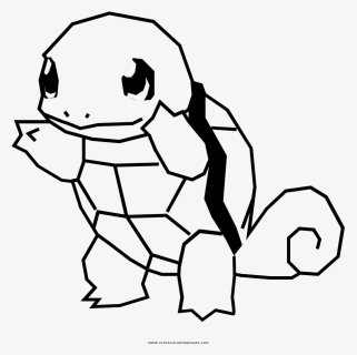 Squirtle Coloring Page - Printable Colouring Pages Pokemon, HD Png Download, Transparent PNG