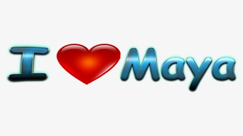 Maya Happy Birthday Name Logo - Heart, HD Png Download, Transparent PNG